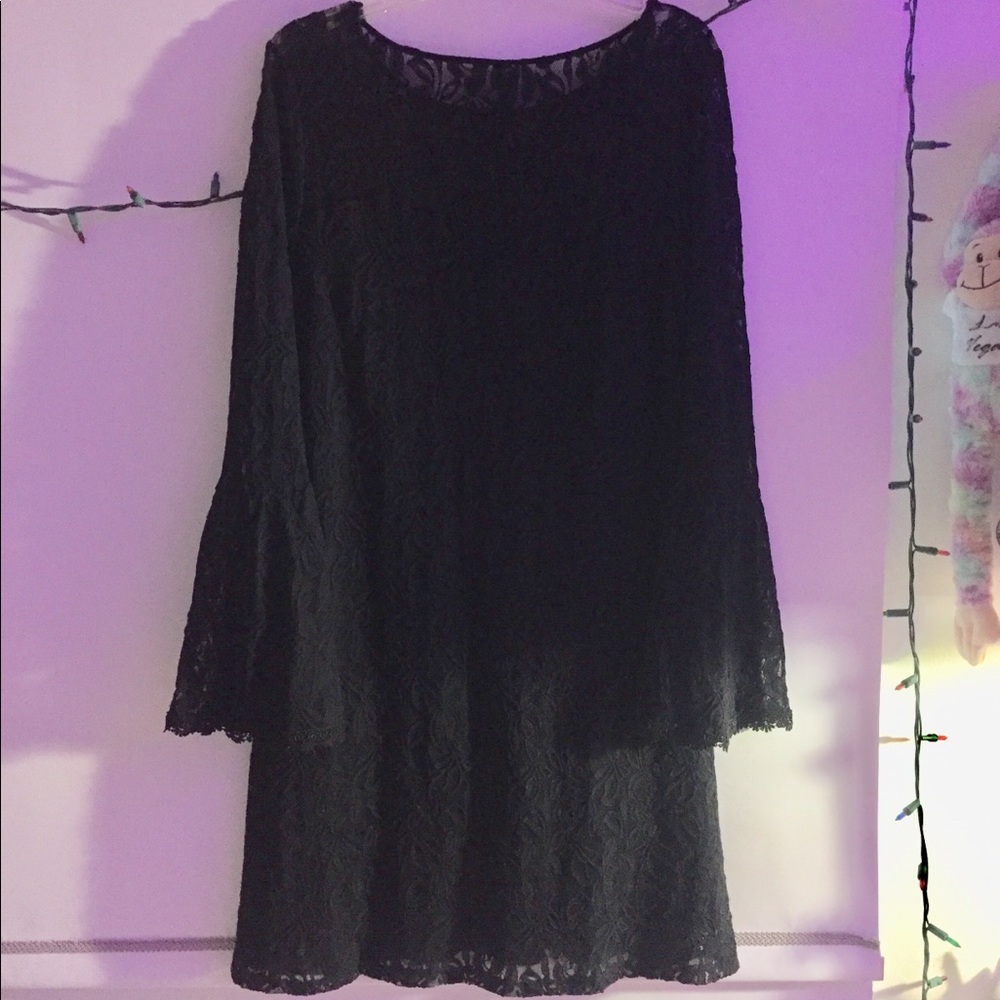 black lace dress!